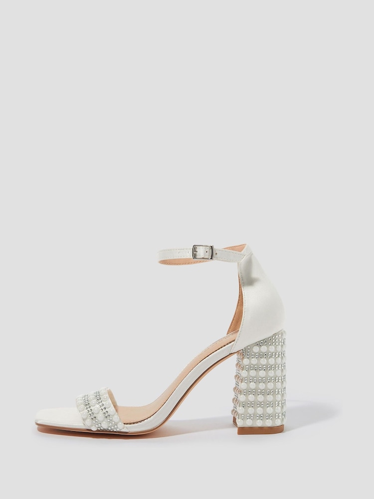 Monsoon Bridal Penelope Pearl Heeled Sandals - Imagen 2 de 4 Monsoon Bridal Penelope Pearl Heeled Sandals - Imagen 2 de 4