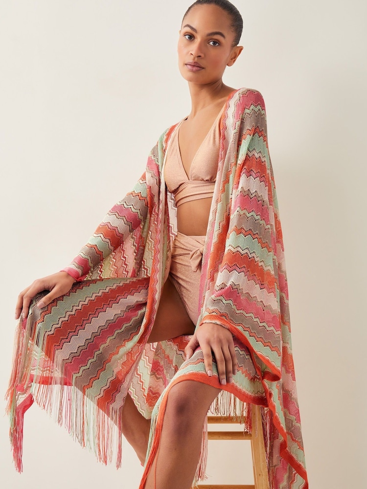 Caftan Monsoon Clara Zigzag Rayure - Image 4 of 5