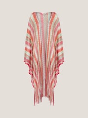 Monsoon Orange Clara Zigzag Stripe Kaftan - Image 5 of 5