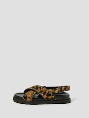 Monsoon Black Suki Stud Crossover Sandals - Image 1 of 3
