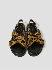 Monsoon Black Suki Stud Crossover Sandals - Image 2 of 3