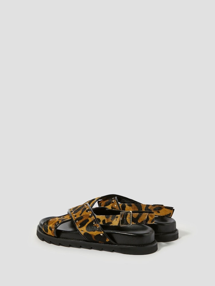 Monsoon Black Suki Stud Crossover Sandals - Image 3 of 3