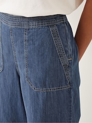 Monsoon Harper Regular Wide Leg 100% Cotton Jeans - Imagen 4 de 6