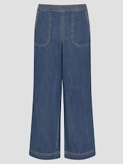 Monsoon Harper Regular Wide Leg 100% Cotton Jeans - Imagen 6 de 6