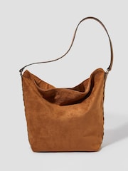 Monsoon Natural Tori Suedette Hobo Bag - Image 1 of 4