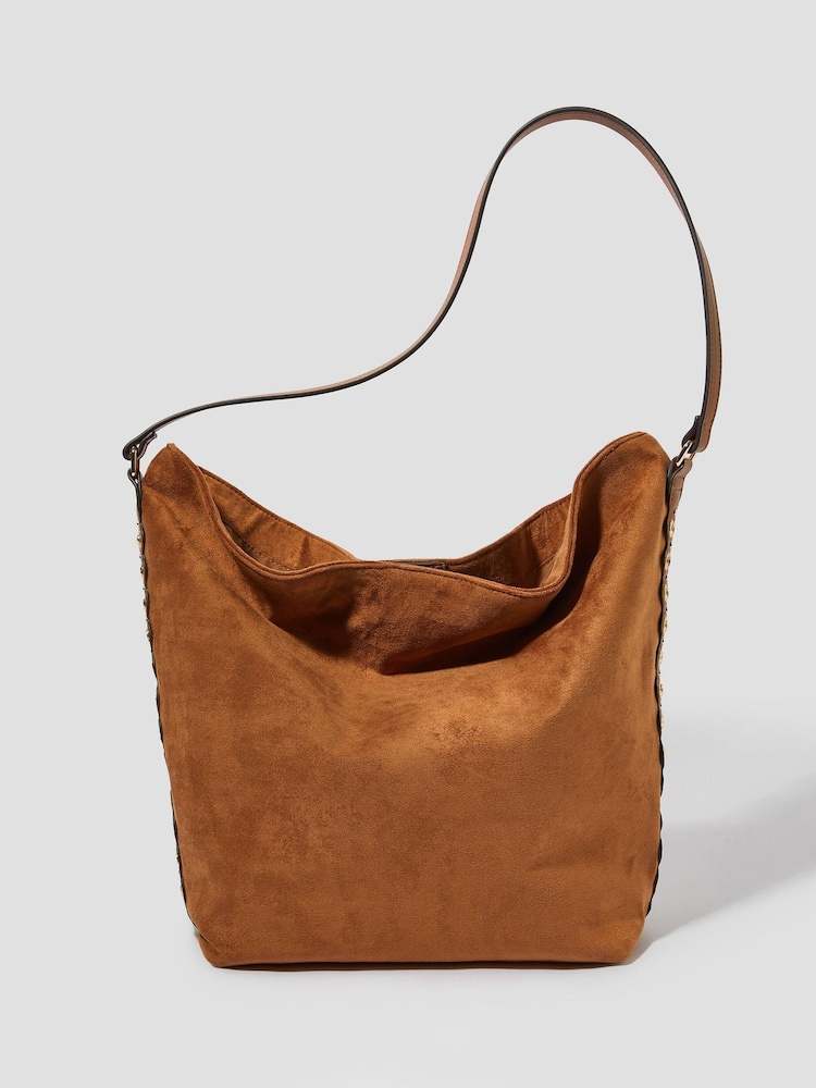 Monsoon Natural Tori Suedette Hobo Bag - Image 1 of 4