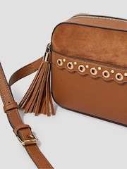 Monsoon Natural Tess Stud Cross-Body Bag - Image 3 of 4