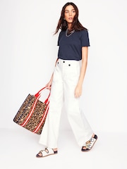 Boden Blue 100% Cotton Ali Ricrac T-Shirt - Image 1 of 5
