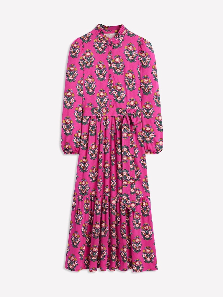 Boden Purple Willow Tiered Jersey Dress - Image 7 of 7 Boden Purple Willow Tiered Jersey Dress - Image 7 of 7