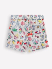 Boden Cream Cotton Linen Shorts - Image 2 of 3