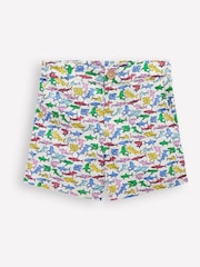 Boden White Cotton Linen Shorts - Image 3 of 4