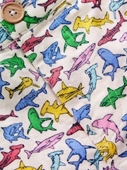 Boden White Cotton Linen Shorts - Image 4 of 4