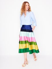 Boden Multi Isabella Sateen Skirt - Image 1 of 5