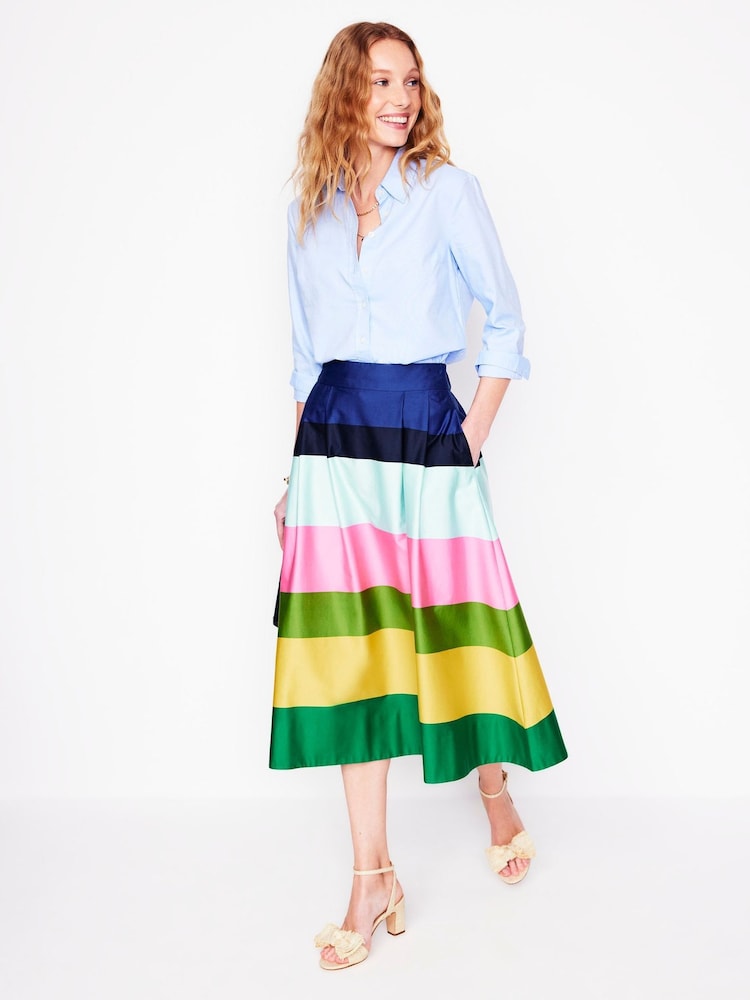 Boden Multi Isabella Sateen Skirt - Image 1 of 5