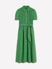 Boden Green 100% Cotton Amber Double Cloth Midi Dress - Image 6 of 6