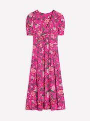 Boden Pink Kristen Pleated Jersey Dress - Image 7 of 7