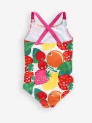 Boden Red Cross-Back Printed Swimsuit - Image 4 of 5