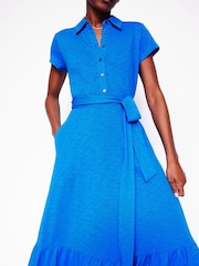 Boden Blue Cressida Jersey Shirt Dress - Image 2 of 6