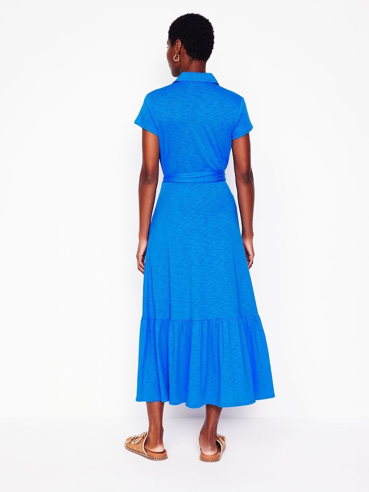 Boden Blue Cressida Jersey Shirt Dress - Image 3 of 6