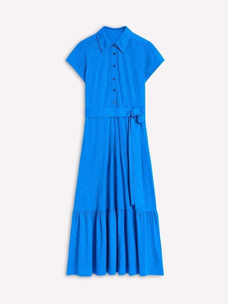 Boden Blue Cressida Jersey Shirt Dress - Image 6 of 6