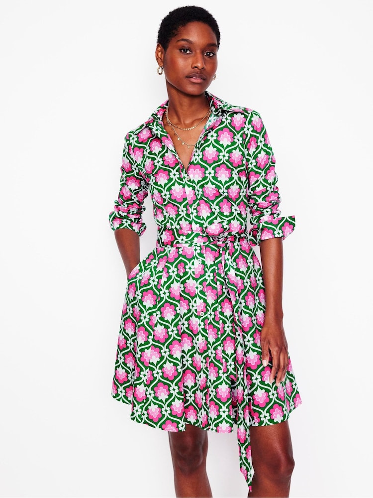 Boden Green Amy Short Shirt Dress - Image 1 of 6