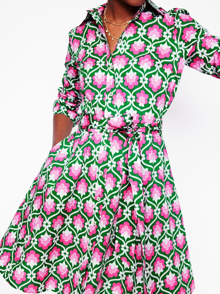 Boden Green Amy Short Shirt Dress - Image 2 of 6
