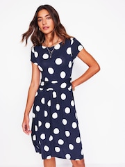 Boden Blue Amelie Jersey Dress - Image 1 of 5