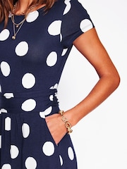 Boden Blue Amelie Jersey Dress - Image 2 of 5