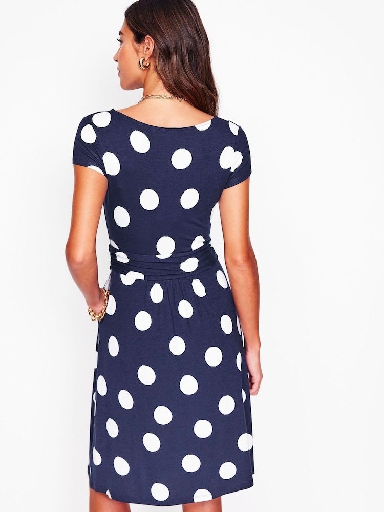 Boden Blue Amelie Jersey Dress - Image 3 of 5