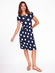 Boden Blue Amelie Jersey Dress - Image 4 of 5