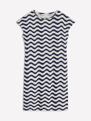 Boden Blue 100% Cotton Leah Jersey T-Shirt Dress - Image 5 of 5
