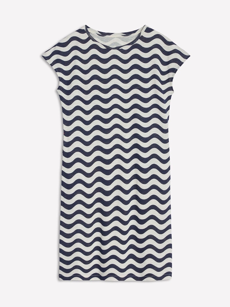 Boden Blue 100% Cotton Leah Jersey T-Shirt Dress - Image 5 of 5