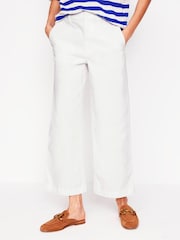 Boden White Barnsbury Crop Chino Trousers - Image 4 of 6