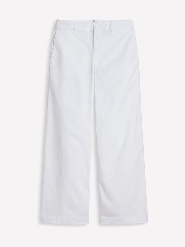 Boden White Barnsbury Crop Chino Trousers - Image 6 of 6