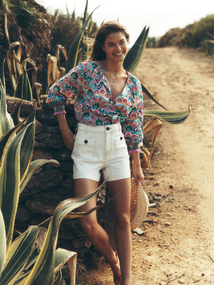 Boden Green Easy 100% Cotton Blouse - Image 1 of 6