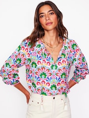 Boden Green Easy 100% Cotton Blouse - Image 2 of 6