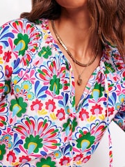 Boden Green Easy 100% Cotton Blouse - Image 3 of 6