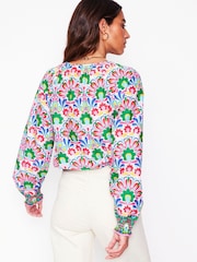 Boden Green Easy 100% Cotton Blouse - Image 4 of 6