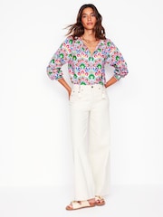 Boden Green Easy 100% Cotton Blouse - Image 5 of 6