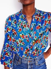 Boden Blue Ara Long Sleeve Top - Image 3 of 7