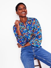 Boden Blue Ara Long Sleeve Top - Image 5 of 7