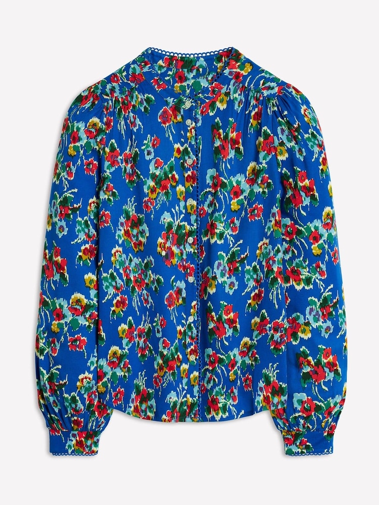 Boden Blue Ara Long Sleeve Top - Image 7 of 7