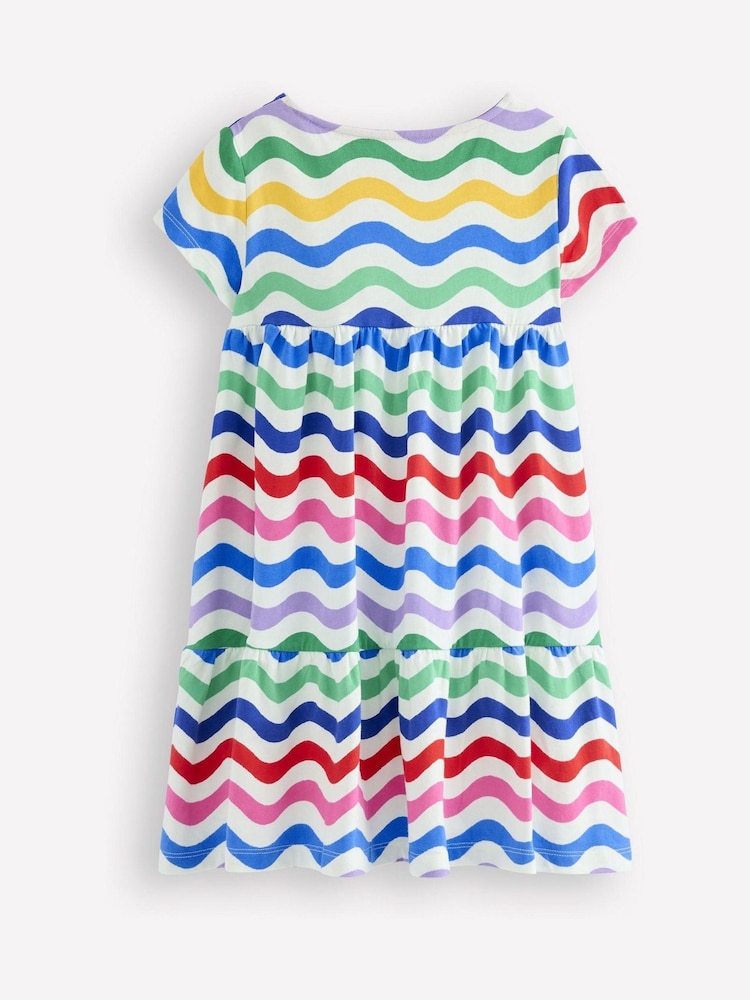 Boden Blue 100% Cotton Ariel Twirly Jersey Dress - Image 3 of 4