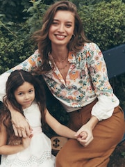 Boden Cream Ruffle Collar Blouse - Image 1 of 7