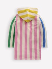 Boden Red Romie Towelling Zip Thrown-On Hoodie - Image 2 of 3