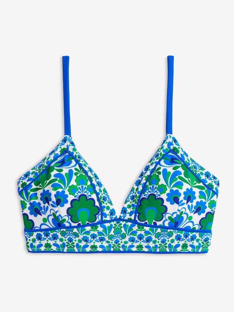 Boden Blue Kasos String V-Neck Bikini Top - Image 5 of 6