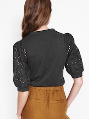 Boden Eden Puff Sleeve Henley Top - Imagen 3 de 5