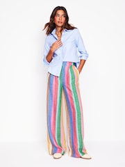 Boden Green Dulwich Linen 100% Cotton Trousers - Image 2 of 7