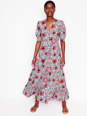 Boden Multi 100% Cotton Bella Puff Sleeve Maxi Dress - Image 2 of 7
