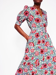 Boden Multi 100% Cotton Bella Puff Sleeve Maxi Dress - Image 3 of 7